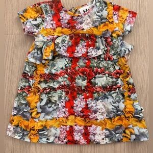 Molo Floral Ruffle Baby Dress